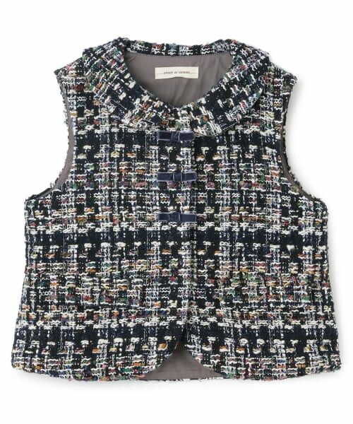 sense of wonder / センス オブ ワンダー ダウンジャケット・ベスト | ロービングチェックベスト（紺）