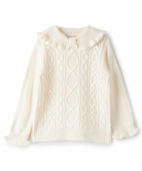 sense of wonder / センス オブ ワンダー ニット・セーター | GIRL'Sケーブルセーター（ECRU(キナリ)）
