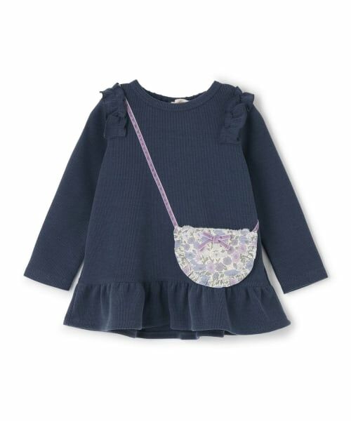 sense of wonder / センス オブ ワンダー スウェット | リバティポシェットトレーナー（紺）