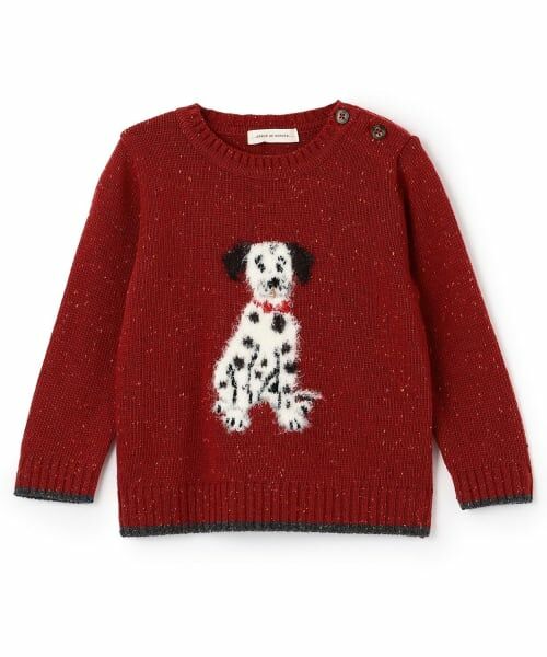 sense of wonder / センス オブ ワンダー ニット・セーター | ダルメシアンセーター（赤）