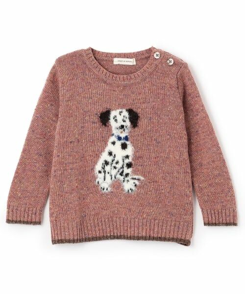 sense of wonder / センス オブ ワンダー ニット・セーター | ダルメシアンセーター（ピンク）