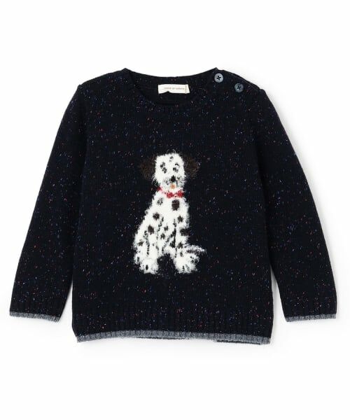 sense of wonder / センス オブ ワンダー ニット・セーター | ダルメシアンセーター（紺）