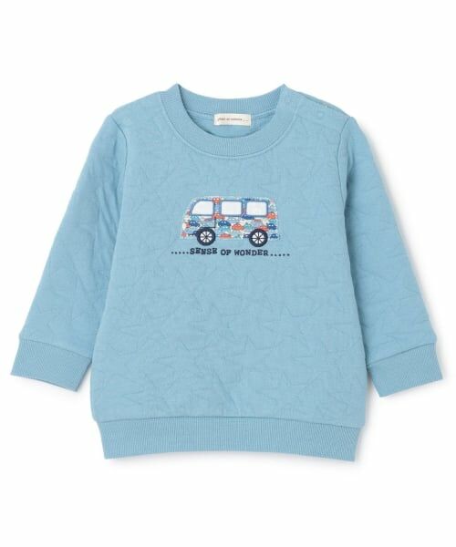 sense of wonder / センス オブ ワンダー スウェット | リバティカーズニットキルトトレーナー（ブルー）