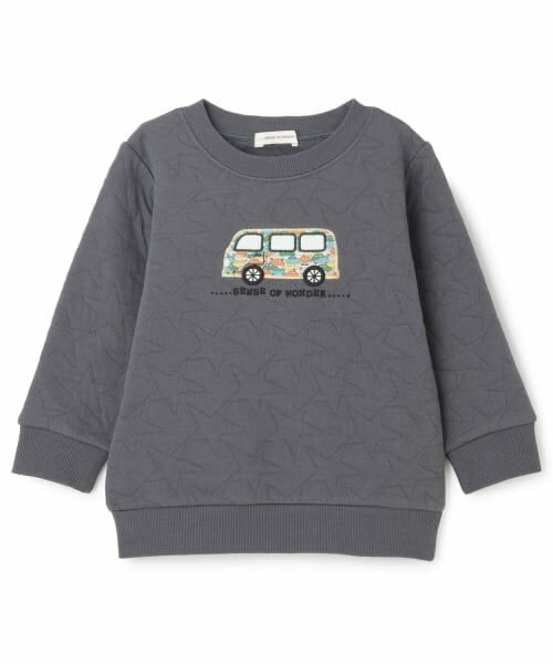 sense of wonder / センス オブ ワンダー スウェット | リバティカーズニットキルトトレーナー（チャコール）