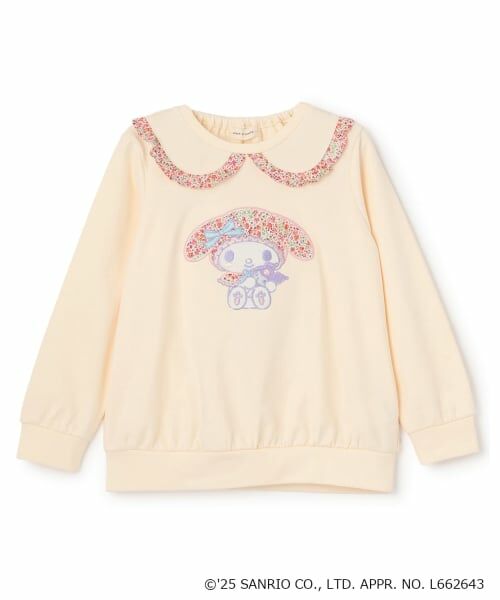 sense of wonder / センス オブ ワンダー スウェット | 【マイメロディ】リバティファブリックアップリケトレーナー（ECRU(キナリ)）