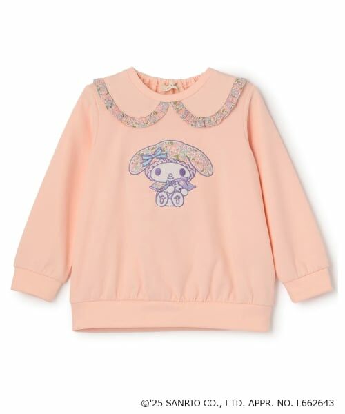 sense of wonder / センス オブ ワンダー スウェット | 【マイメロディ】リバティファブリックアップリケトレーナー（ピンク）
