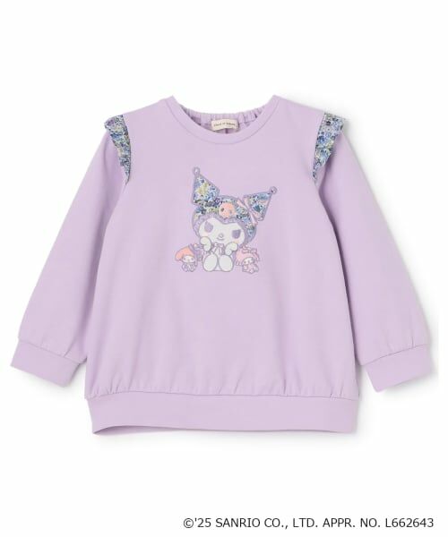 sense of wonder / センス オブ ワンダー スウェット | 【クロミ】リバティファブリックアップリケトレーナー（ラベンダー）
