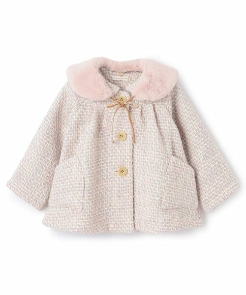 sense of wonder / センス オブ ワンダー ブルゾン | ティペットつきロービングコート（ピンク）