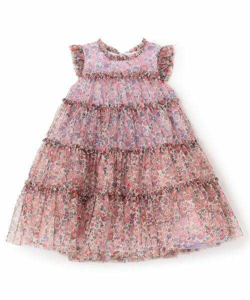 sense of wonder / センス オブ ワンダー ミニ丈・ひざ丈ワンピース | リバティチュールドレス(ピンク)