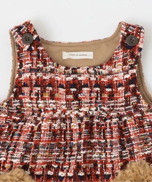 sense of wonder / センス オブ ワンダー ミニ丈・ひざ丈ワンピース | ロービングチェックジャンパースカート | 詳細2