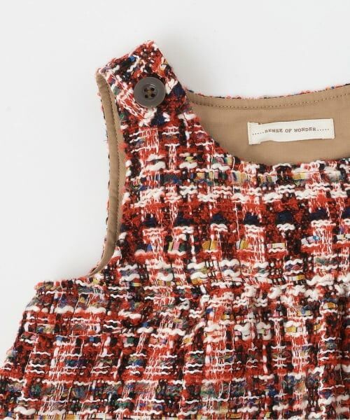 sense of wonder / センス オブ ワンダー ミニ丈・ひざ丈ワンピース | ロービングチェックジャンパースカート | 詳細3
