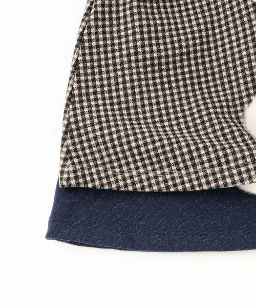 sense of wonder / センス オブ ワンダー ミニ丈・ひざ丈ワンピース | ウサギアップリケジャンパースカート | 詳細7