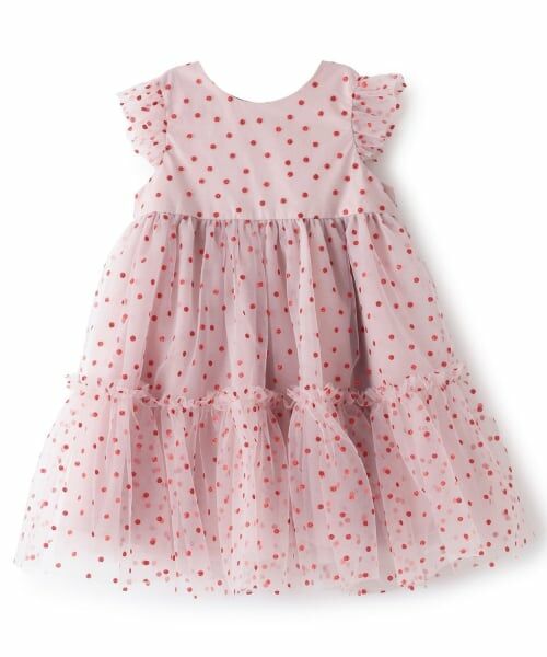 sense of wonder / センス オブ ワンダー ミニ丈・ひざ丈ワンピース | キラキラドットワンピース（ピンク）