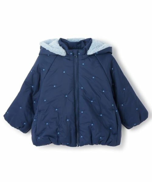sense of wonder / センス オブ ワンダー ブルゾン | 星シシュウ蓄熱ブルゾン（紺）