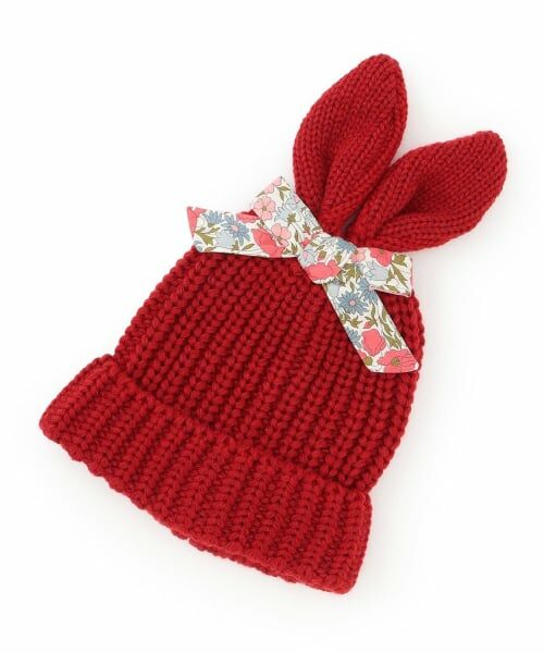 sense of wonder / センス オブ ワンダー ベビー・キッズグッズ | ウサ耳ニット帽子（赤）