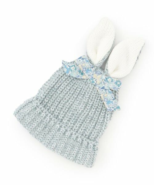 sense of wonder / センス オブ ワンダー ベビー・キッズグッズ | ウサ耳ニット帽子（ブルー グレー）