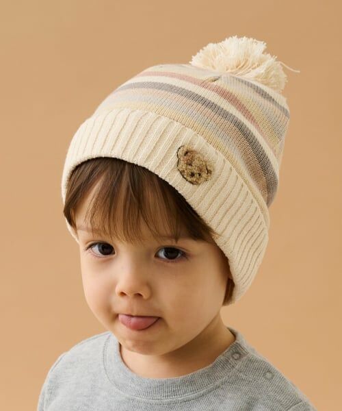 sense of wonder / センス オブ ワンダー ニットキャップ | マルチボーダーニット帽（ECRU(キナリ)）