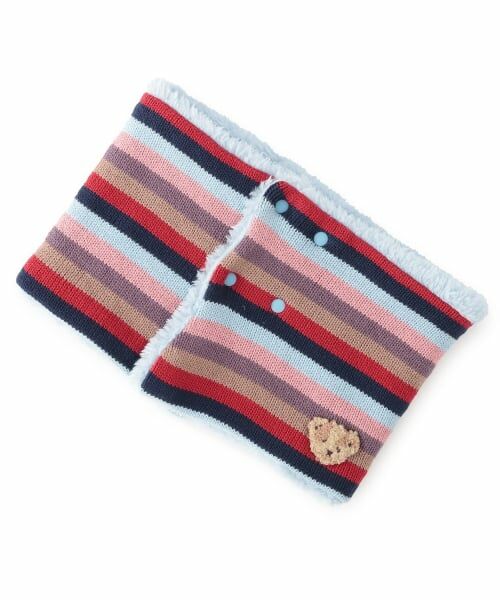 sense of wonder / センス オブ ワンダー マフラー・ショール・スヌード・ストール | マルチボーダーマフラー（赤）