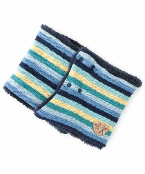 sense of wonder / センス オブ ワンダー マフラー・ショール・スヌード・ストール | マルチボーダーマフラー（ブルー グリーン）