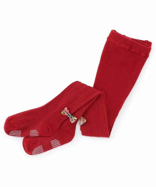 sense of wonder / センス オブ ワンダー ストッキング・タイツ・その他 | リバティリボンつきタイツ（赤）