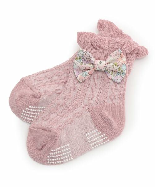 sense of wonder / センス オブ ワンダー ソックス | リバティリボンクルーソックス（ピンク）