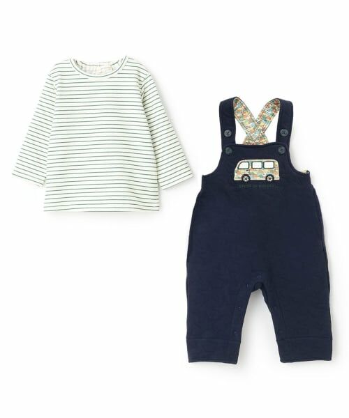 sense of wonder / センス オブ ワンダー ベビー・キッズウエア | リバティアップリケサロペットスーツ | 詳細2