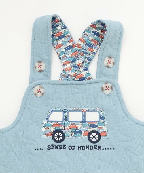 sense of wonder / センス オブ ワンダー ベビー・キッズウエア | リバティアップリケサロペットスーツ | 詳細8