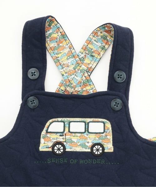 sense of wonder / センス オブ ワンダー ベビー・キッズウエア | リバティアップリケサロペットスーツ | 詳細9