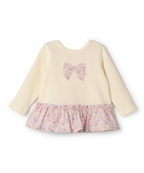 sense of wonder / センス オブ ワンダー スウェット | リバティリボンフリルトレーナー（ECRU(キナリ)）