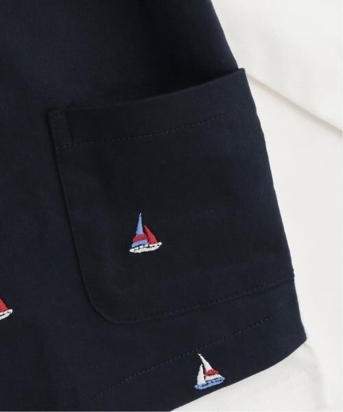 sense of wonder / センス オブ ワンダー Tシャツ | ヨット刺しゅうベストレイヤード長袖Tシャツ | 詳細4