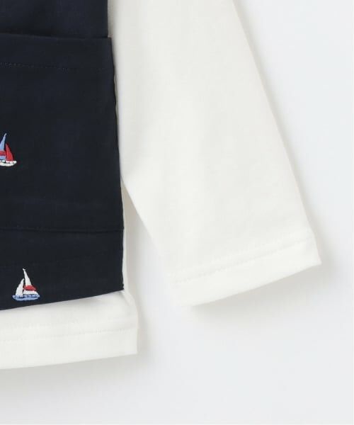 sense of wonder / センス オブ ワンダー Tシャツ | ヨット刺しゅうベストレイヤード長袖Tシャツ | 詳細5