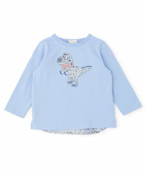 sense of wonder / センス オブ ワンダー Tシャツ | アデラジャ恐竜長袖Tシャツ（ブルー）