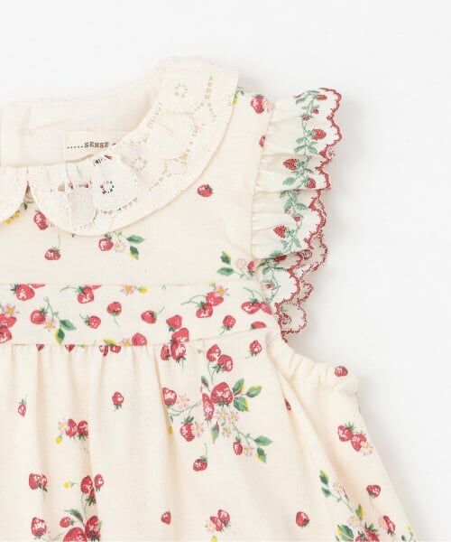 sense of wonder / センス オブ ワンダー ミニ丈・ひざ丈ワンピース | 野イチゴバルーンワンピース【オーガニック】【日本製】 | 詳細3