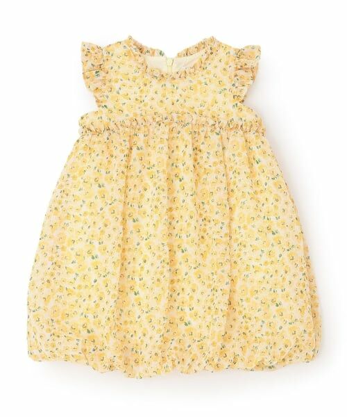 sense of wonder / センス オブ ワンダー ミニ丈・ひざ丈ワンピース | プチフルールバルーンワンピース（クリーム）