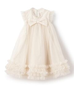 sense of wonder / センス オブ ワンダー ミニ丈・ひざ丈ワンピース | ドットチュールリボンドレス