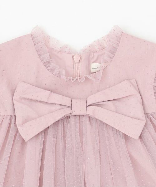 sense of wonder / センス オブ ワンダー ミニ丈・ひざ丈ワンピース | ドットチュールリボンドレス | 詳細2