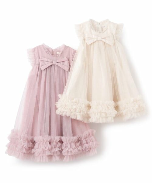 sense of wonder / センス オブ ワンダー ミニ丈・ひざ丈ワンピース | ドットチュールリボンドレス | 詳細9