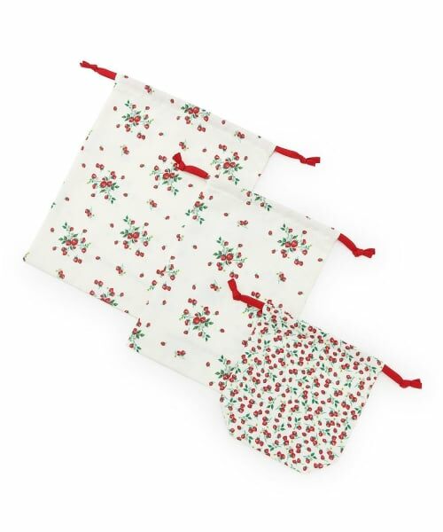 sense of wonder / センス オブ ワンダー ポーチ | 野イチゴ巾着セット(3枚組) | 詳細1