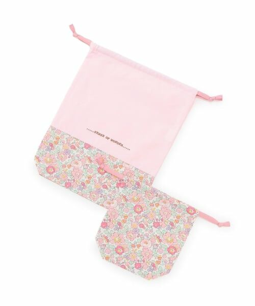 sense of wonder / センス オブ ワンダー ポーチ | Betsy巾着セット(2枚組)（ピンク）