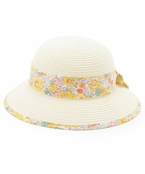 sense of wonder / センス オブ ワンダー ハット | ウォッシャブルブレードリバティリボン帽子（ECRU(キナリ)）