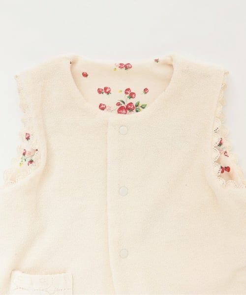 sense of wonder / センス オブ ワンダー ベビー・キッズウエア | 野イチゴリバーシブルベスト【オーガニック】【日本製】 | 詳細4