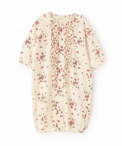 sense of wonder / センス オブ ワンダー ロンパース | 野イチゴ2WAYオール【オーガニック】【日本製】（ECRU(キナリ)）