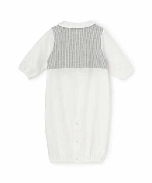 sense of wonder / センス オブ ワンダー ロンパース | ストライプベスト2WAYオール【オーガニック】【日本製】 | 詳細1