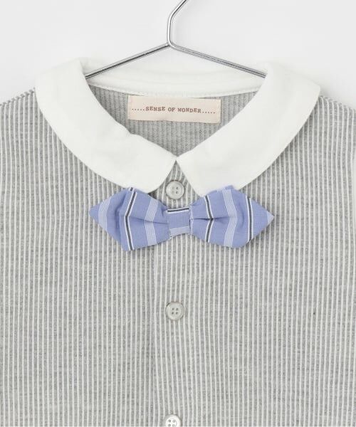 sense of wonder / センス オブ ワンダー ロンパース | ストライプベスト2WAYオール【オーガニック】【日本製】 | 詳細3