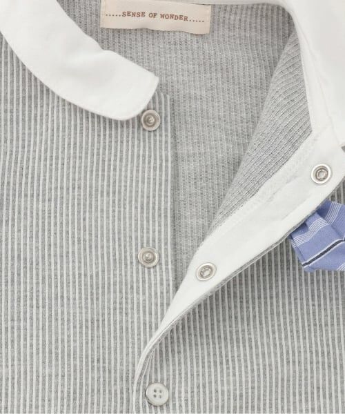 sense of wonder / センス オブ ワンダー ロンパース | ストライプベスト2WAYオール【オーガニック】【日本製】 | 詳細4