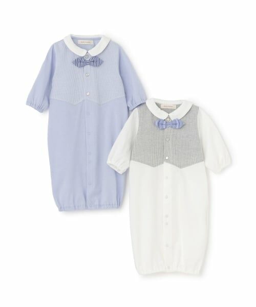 sense of wonder / センス オブ ワンダー ロンパース | ストライプベスト2WAYオール【オーガニック】【日本製】 | 詳細8