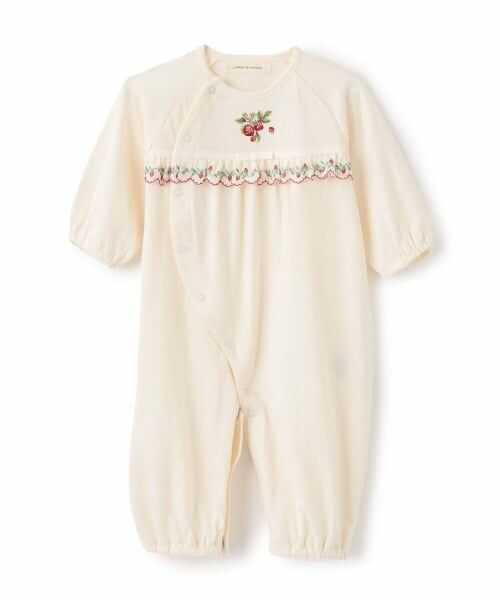 sense of wonder / センス オブ ワンダー ロンパース | 野イチゴ刺しゅう2WAYオール【オーガニック】【日本製】 | 詳細2