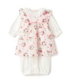 sense of wonder / センス オブ ワンダー ベビー・キッズウエア | 野イチゴレースエプロンつき2WAYオール【オーガニック】【日本製】