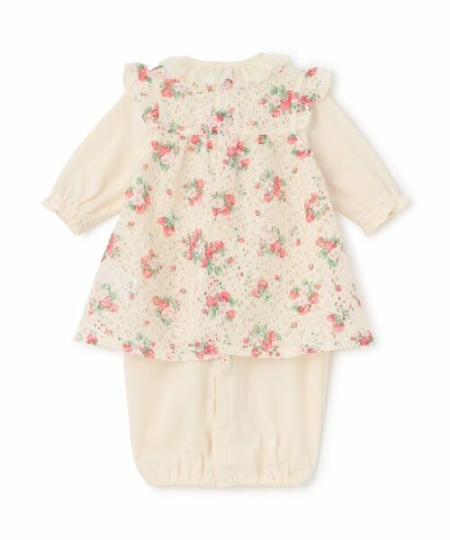 sense of wonder / センス オブ ワンダー ベビー・キッズウエア | 野イチゴレースエプロンつき2WAYオール【オーガニック】【日本製】 | 詳細1