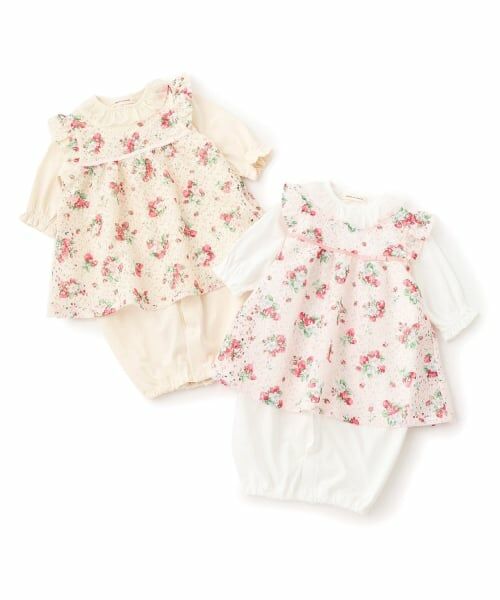 sense of wonder / センス オブ ワンダー ベビー・キッズウエア | 野イチゴレースエプロンつき2WAYオール【オーガニック】【日本製】 | 詳細10